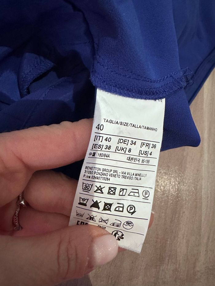 Robe Sisley bleu violette taille 40 neuve sans étiquette - photo numéro 5