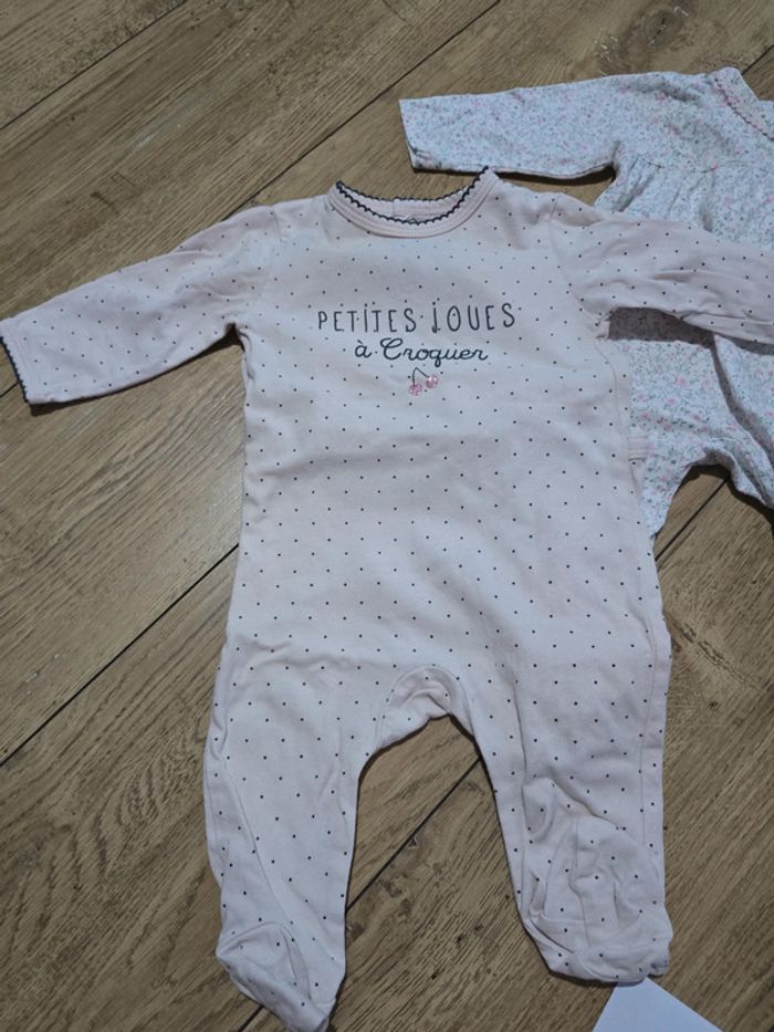 Lot de 6 pyjamas 3 mois fille - photo numéro 2