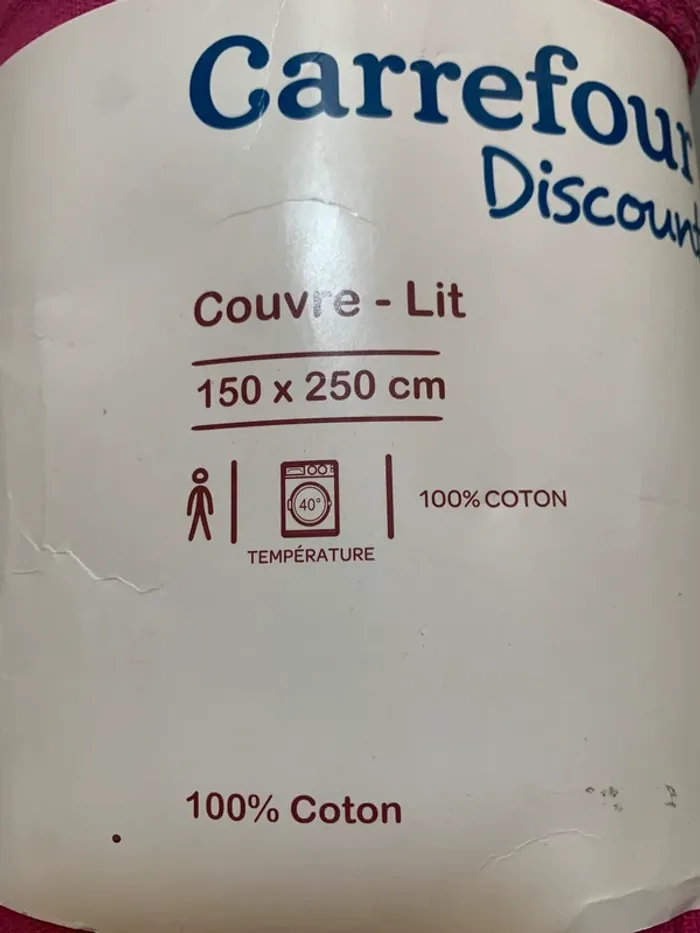 Couvre lit 150*250 cm rose neuf 1 personne - photo numéro 4