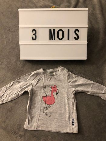 T-shirt manches longues 3 mois