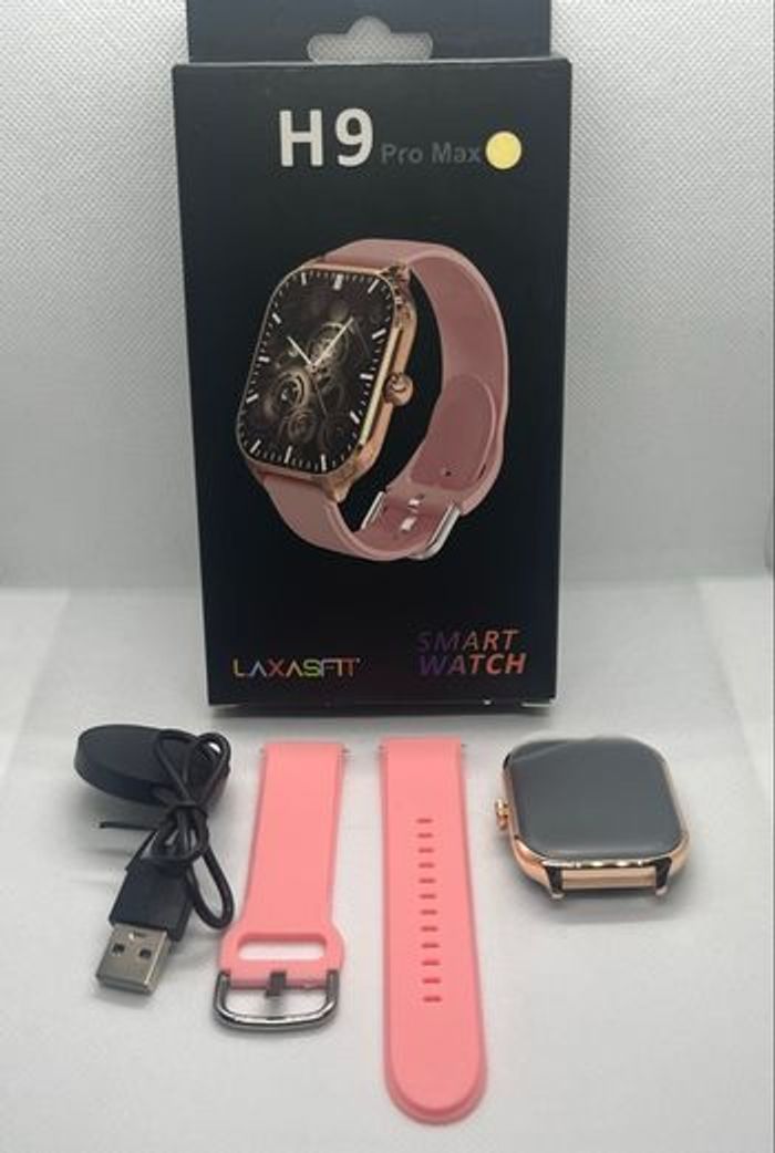 Montre connectée / smartwatch H9 Promax - sport & fun couleur rose - photo numéro 2