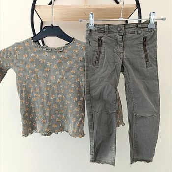 3 ans ensemble teeshirt côtelé tape a l'oeil et pantalon orchestra