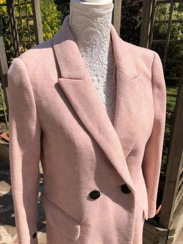 Manteau Mango neuf en taille S, rose poudré - photo numéro 6