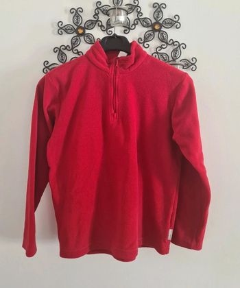 Pull polaire rouge 12 ans