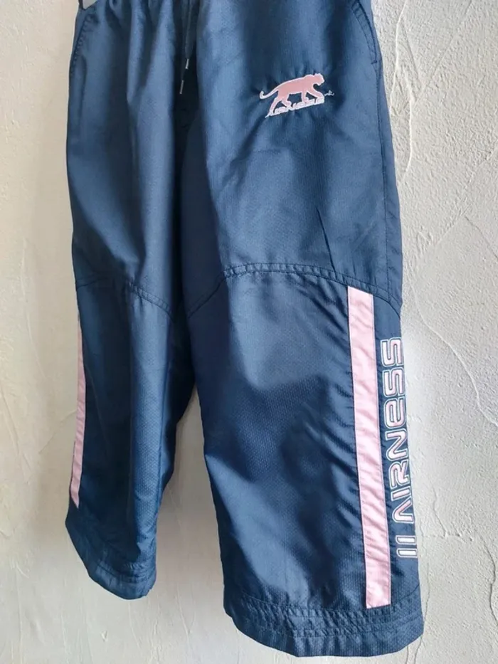 Pantalon Airness Mi-long Bleu et Rose Taille S - photo numéro 4