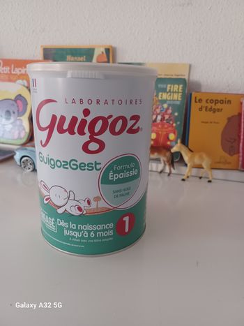 Boîte de lait guigozgest 1er âge neuf.