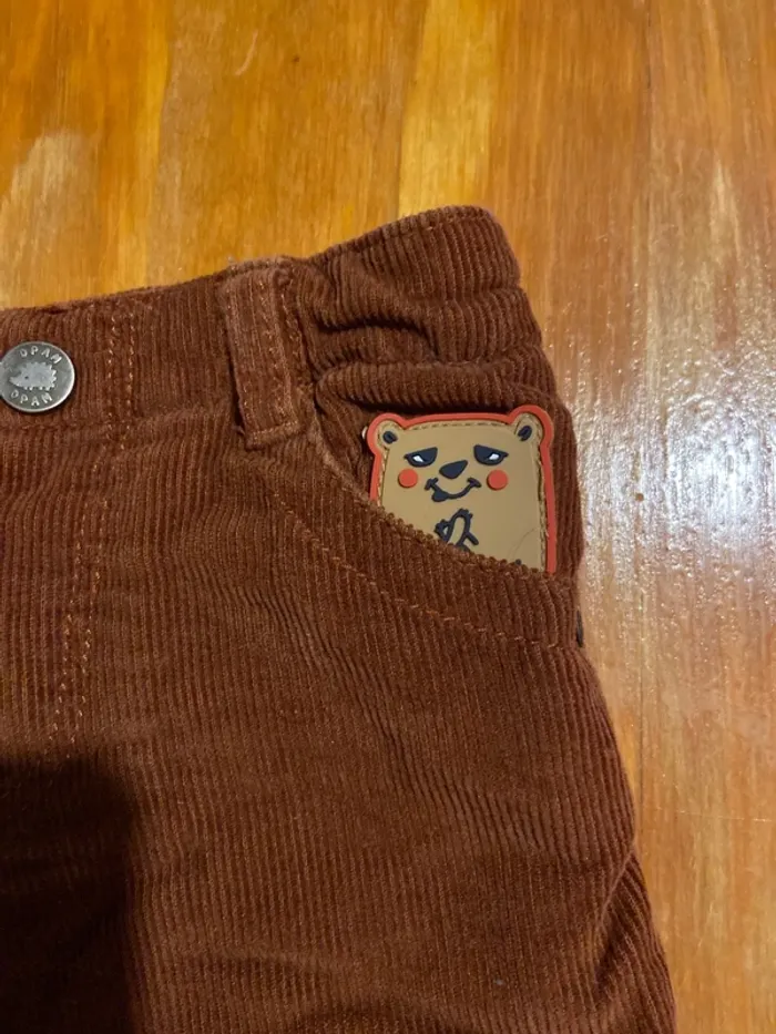 Pantalon en velours 6 mois - photo numéro 2