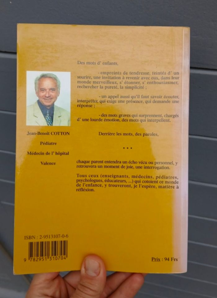 Livre "Mots d'enfants, paroles d'enfants" J-C.Cotton - photo numéro 2