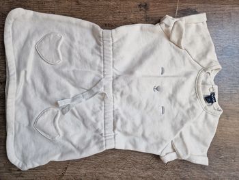 Robe blanche manche courte 18 mois kiabi