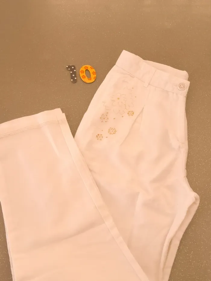 Pantalon class lin coton