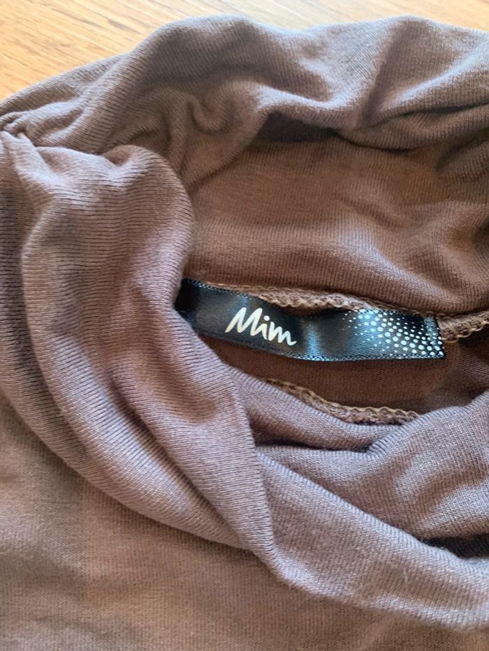 T-shirt long marron taille 2 Mim - photo numéro 3