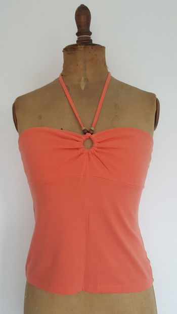 Bustier NEUF corail 38