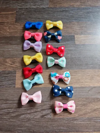 Barrettes fille uni ou motif lot de 14.