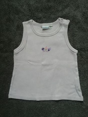 débardeur mauve 18 mois