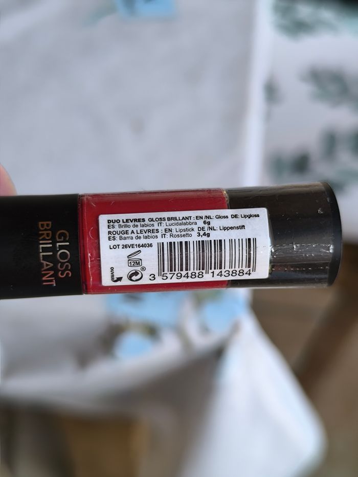 Duo lèvres rouge à lèvres + gloss brillant rouge 07 Modelite - photo numéro 4