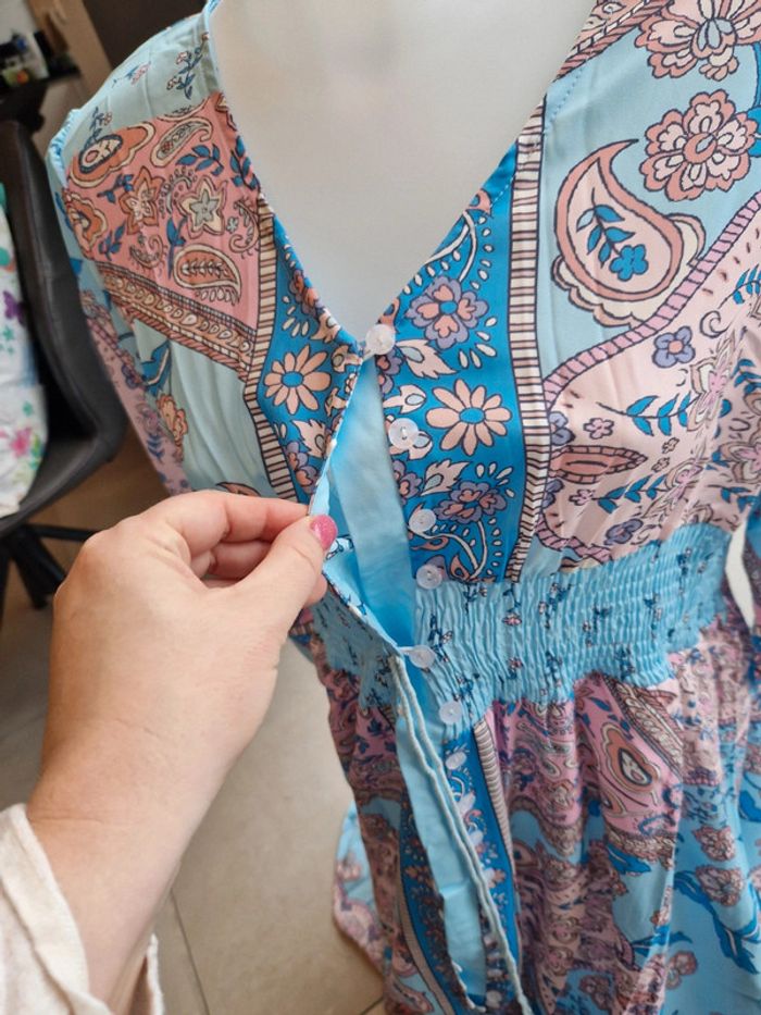 Robe bleu - Aumora - XL - photo numéro 3