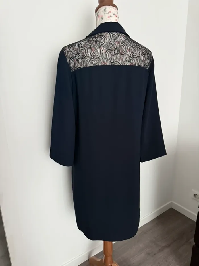 Robe bleu marine Automne/Hiver Zapa taille M 38 - photo numéro 9