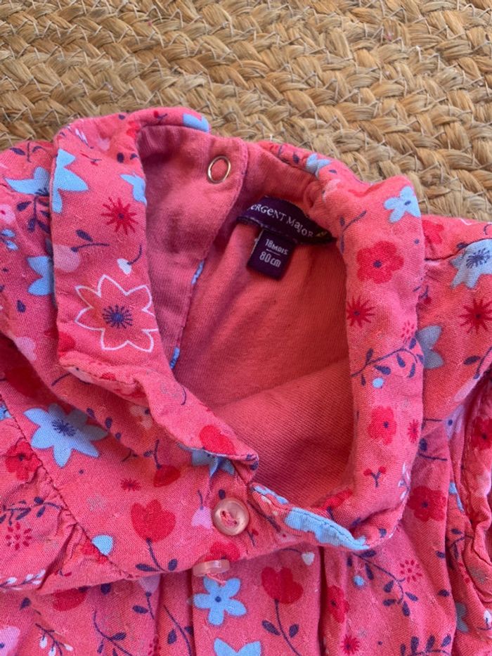 Fille 👧🏻 Combinaison mi saison rose sergent major 18 mois - photo numéro 5