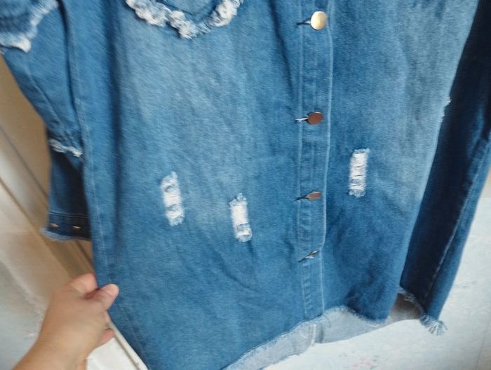 Veste en jeans taille M/L - photo numéro 6