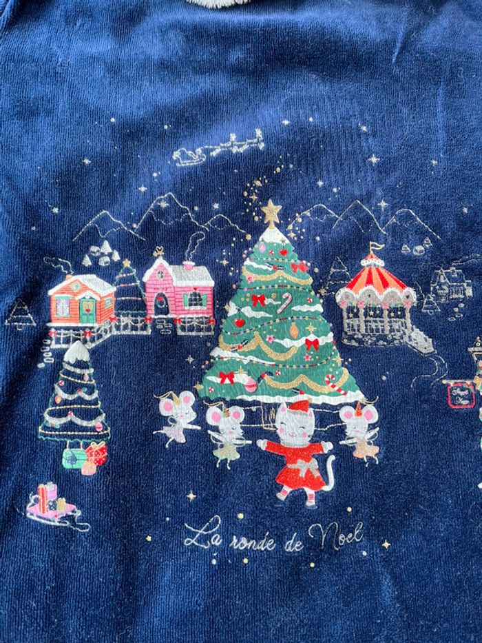 Pyjama velours la ronde de Noël - photo numéro 3