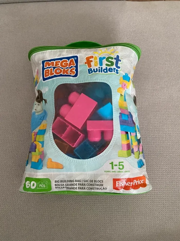 Gros sac Mega Bloks 60 pièces dès 1 an