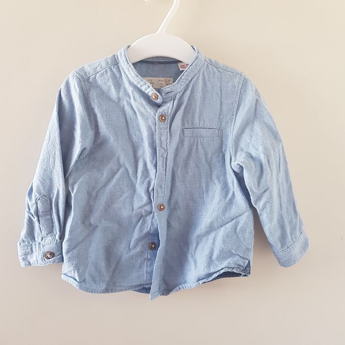 Chemise bleue pour garçon