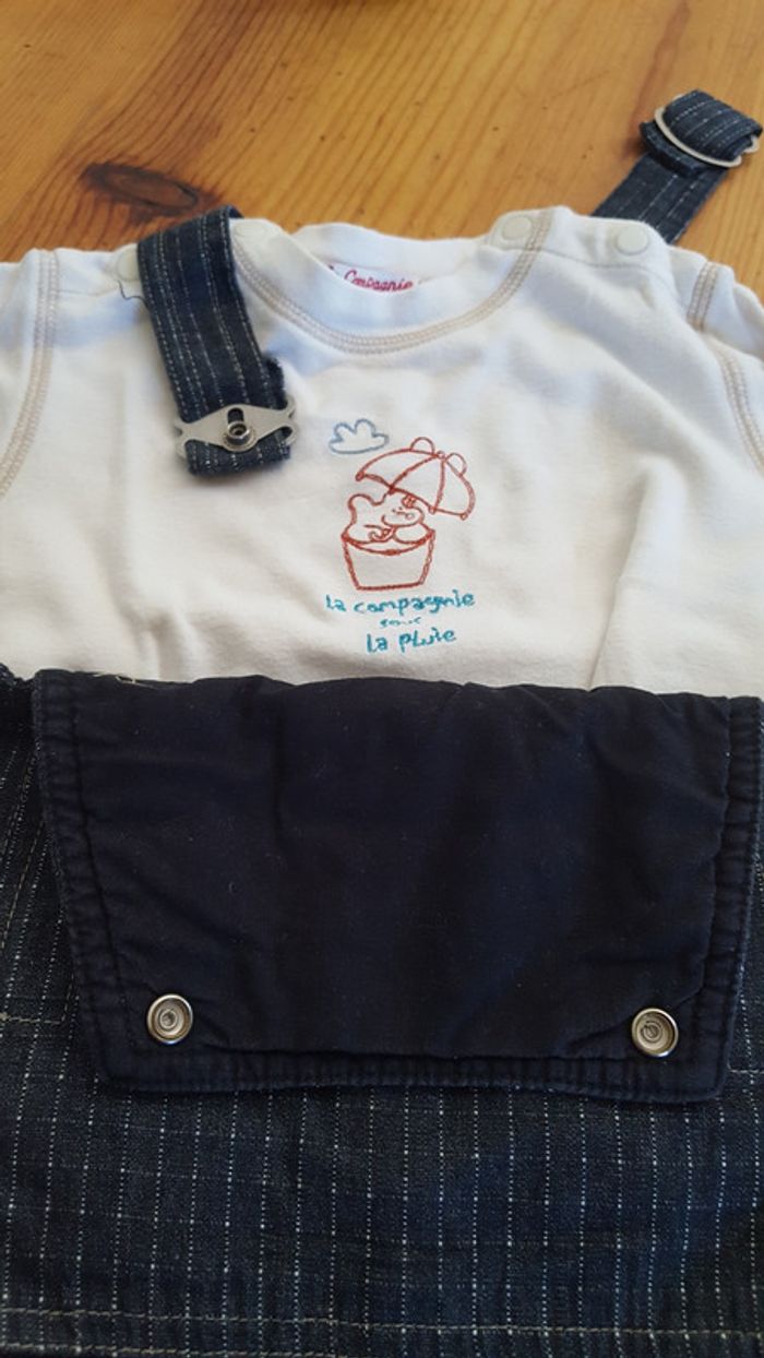Ensemble salopette et tee shirt compagnie des petits - photo numéro 2