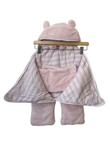 Nid d’ange en polaire douce rose pâle - 0-6 mois