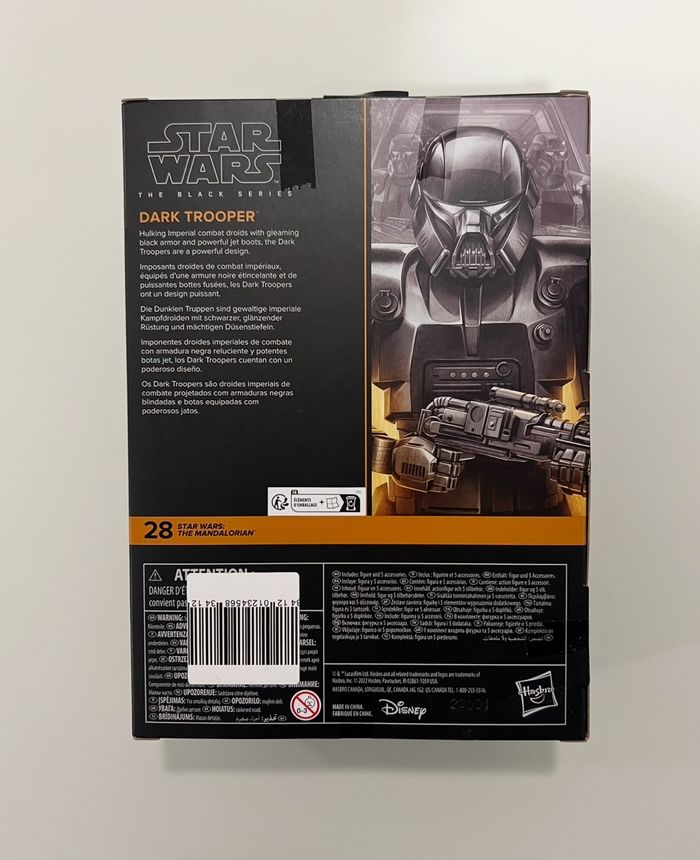 Star Wars The Mandalorian - The Black Series - Dark Trooper - Hasbro - photo numéro 2
