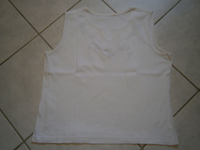Débardeur crème CHRISTINE LAURE Taille 3/40 - photo numéro 7