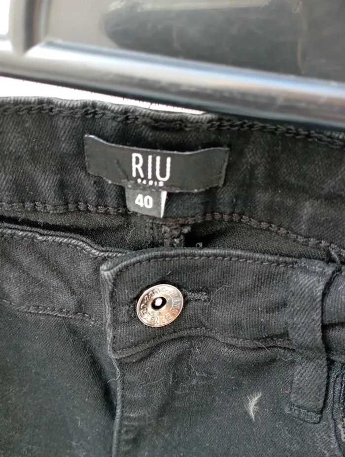Jean noir RIU Paris - T.40 - Détails sequins - photo numéro 5