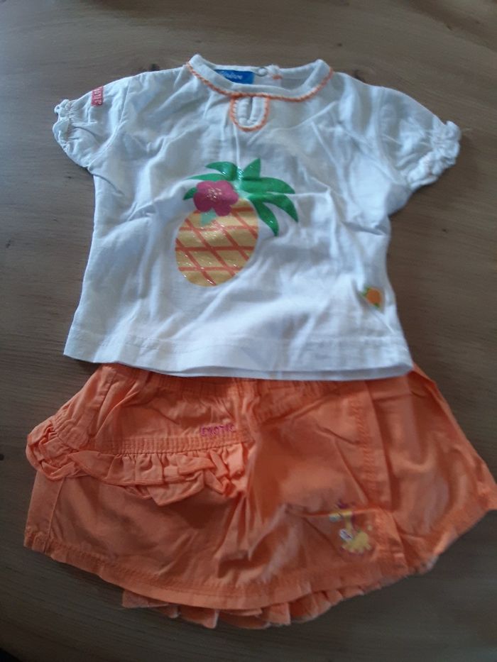 Ensemble short/jupe + t-shirt