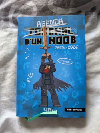 Agenda 2025-2026 Minecraft journal d'un noob