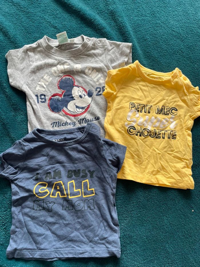 Lot t-shirt bébé garçon 3 mois