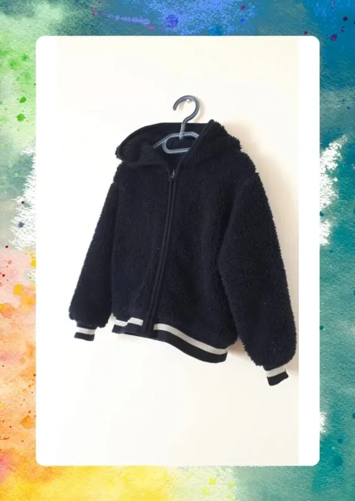 Gilet bien chaud et doux a paillettes 5 ans - photo numéro 2