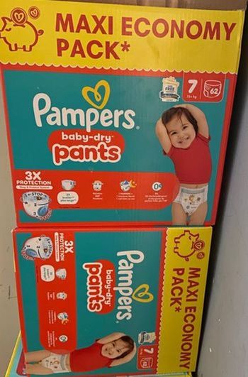 Couches Pampers, baby, Dry, pants T7