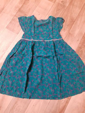 Robe fille bleue turquoise légère 5 ans