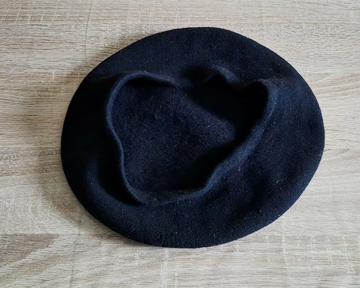 Béret Noir Classique - Laine - Style Vintage/Parisien - photo numéro 3
