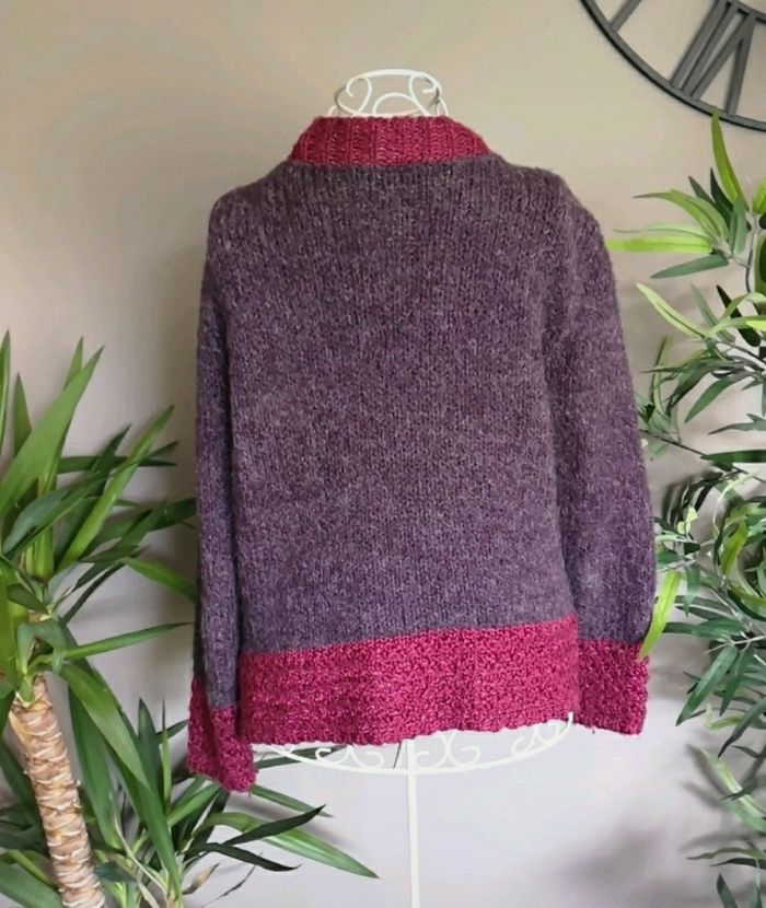 Gilet violet rose - photo numéro 3