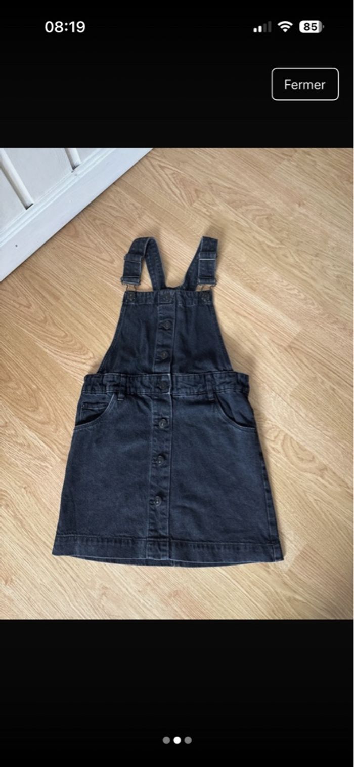Robe en jean noire kiabi fille taille 9 ans - photo numéro 2