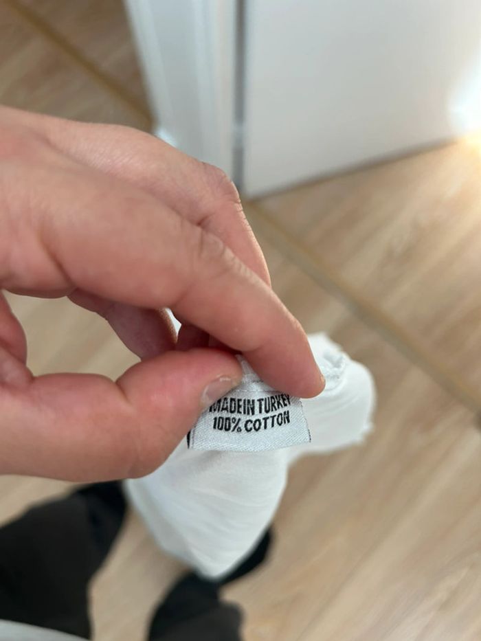 Haut débardeur blanc du Nil - en coton et dentelles - taille 4 42/44 - photo numéro 8