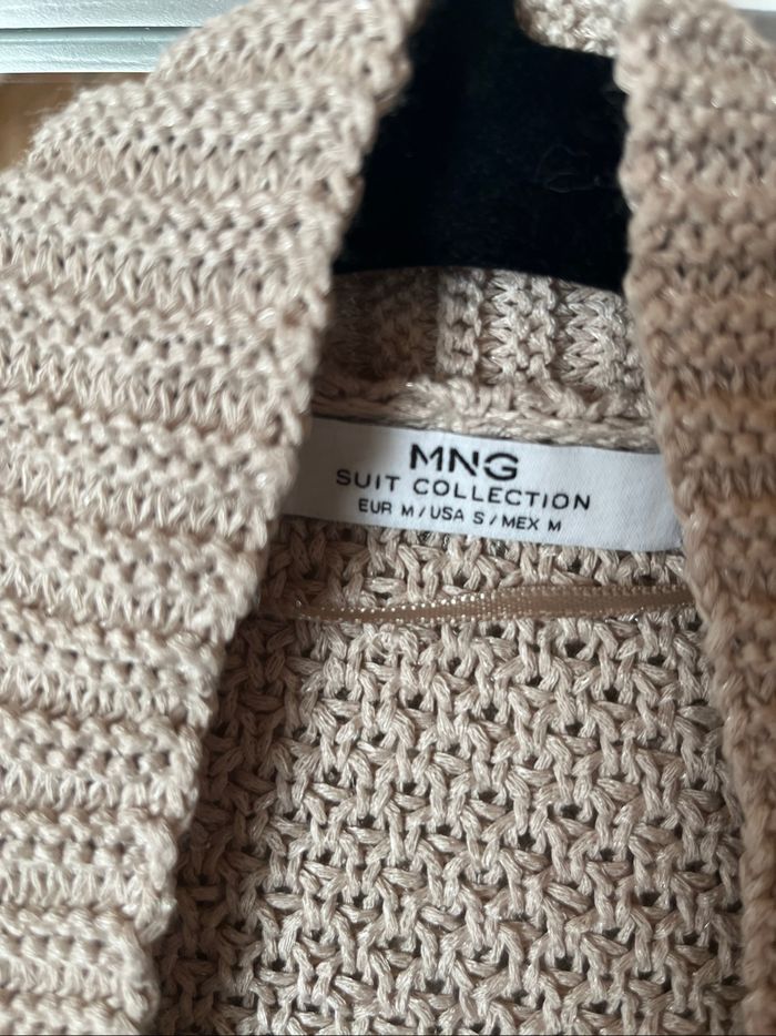 Gilet kimono à franges beige bohème T.M Mango TBE 🌾 - photo numéro 3