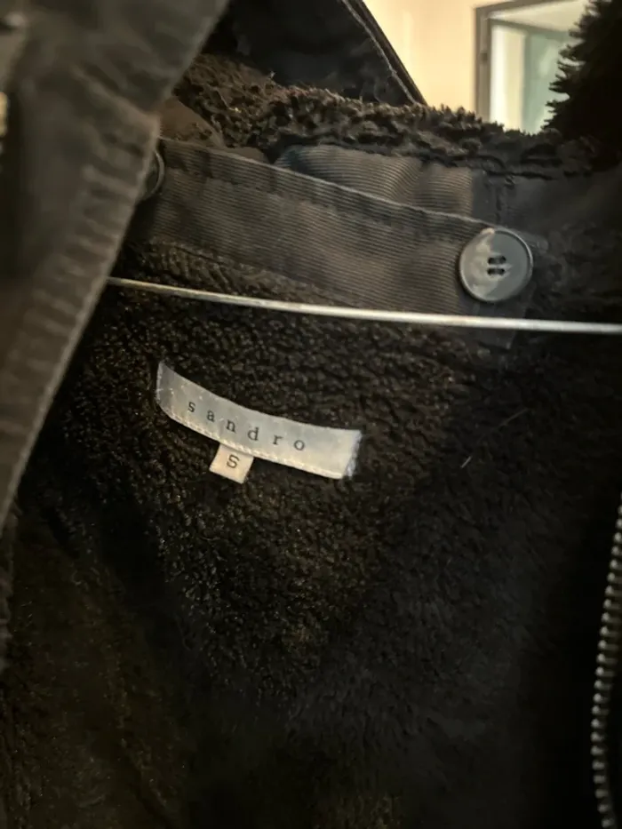 parka homme sandro taille s noir - photo numéro 2