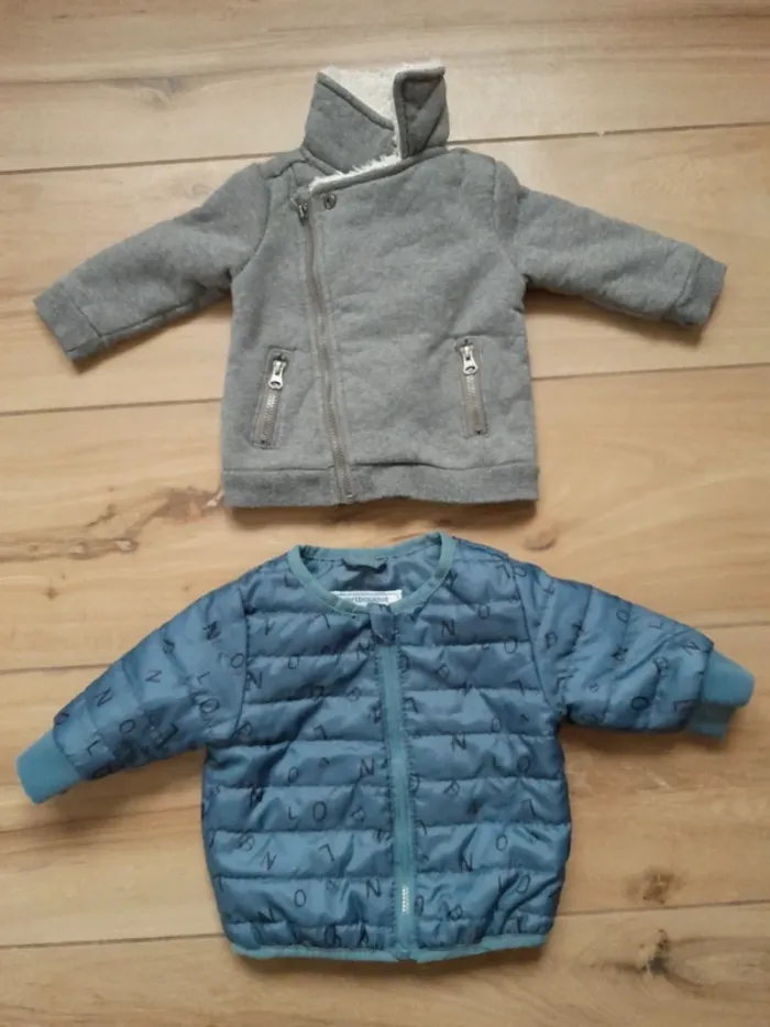 Lot 2 vestes bébé