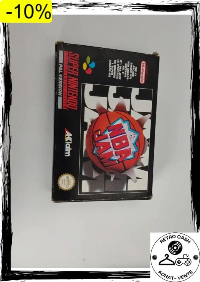 NBA Jam PAL Super Nintendo fah complet snes - photo numéro 10