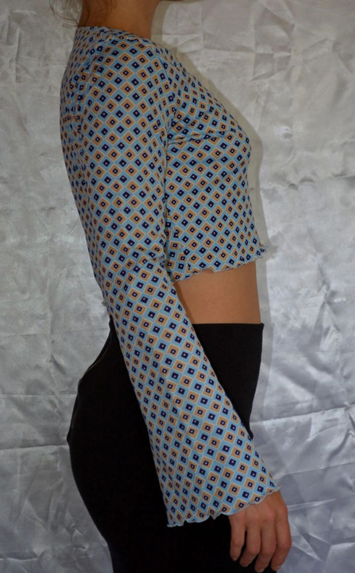 top court manches longues vintage taille 34/36 - photo numéro 5