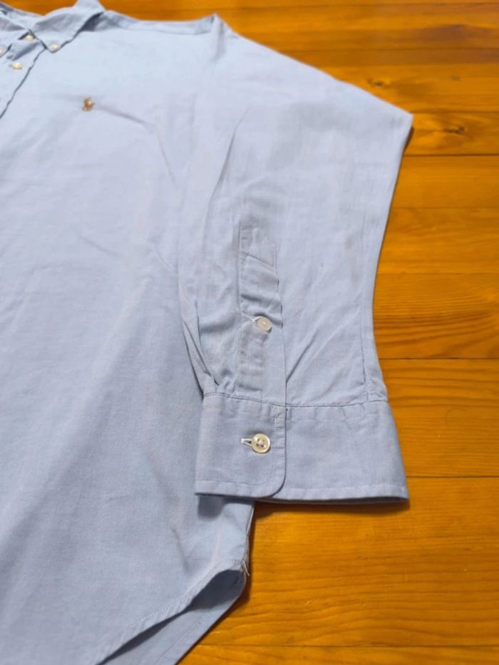 Chemise à manches longues - Ralph Lauren - Yarmouth - Logo brodé premium - Bleu ciel - Taille XXL - photo numéro 5