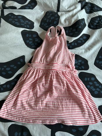 Robe Kiabi rayée marinière rose 6 ans