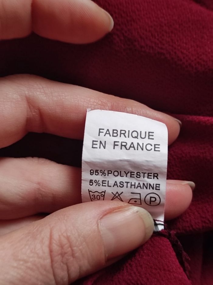 Robe bordeaux taille unique - photo numéro 2