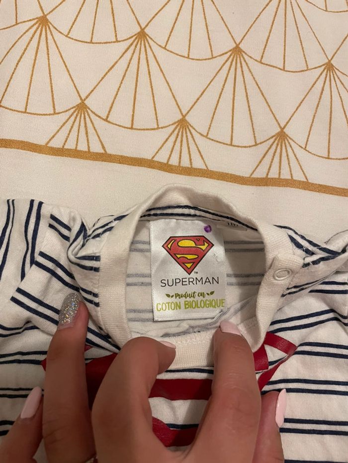 Tee shirt superman 1 mois - photo numéro 2